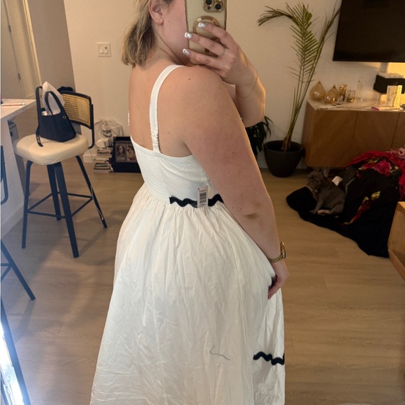 Torrid White and Black Trim Dress - Picture 2 of 4